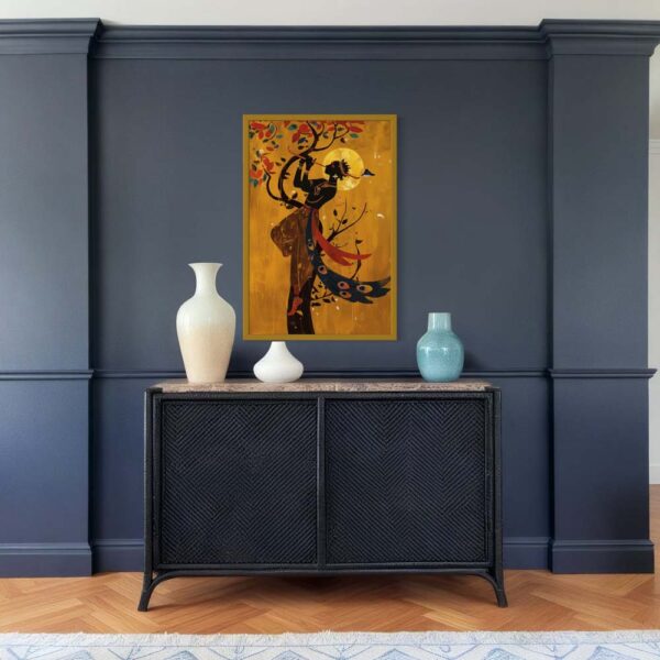 Krishna’s Melodic Silhouette - Image 3