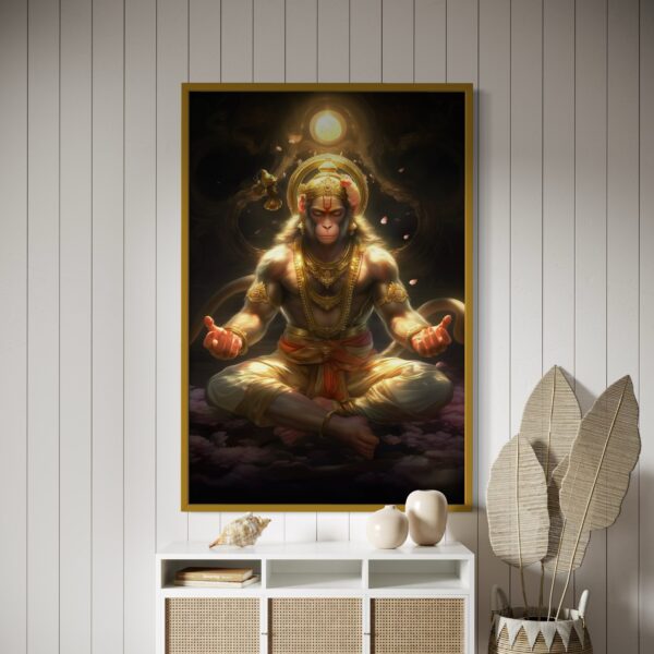 The Eternal Yogi – Meditative Hanuman Art - Image 5