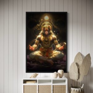 The Eternal Yogi – Meditative Hanuman Art