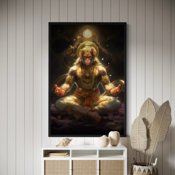 The Eternal Yogi – Meditative Hanuman Art