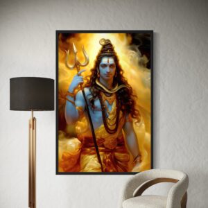 Radiant Shiva In Divine Aura